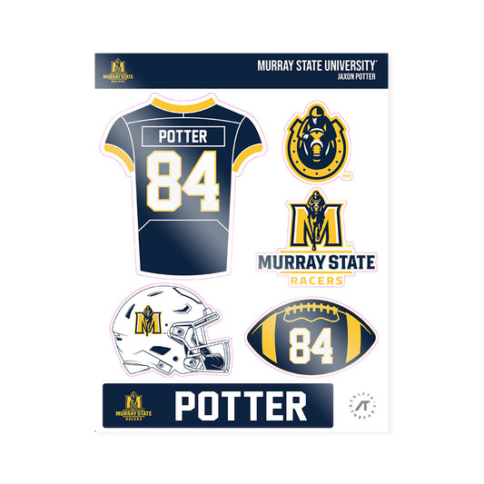 Murray State - NCAA Football : Jaxon Potter - Sticker Sheet-0
