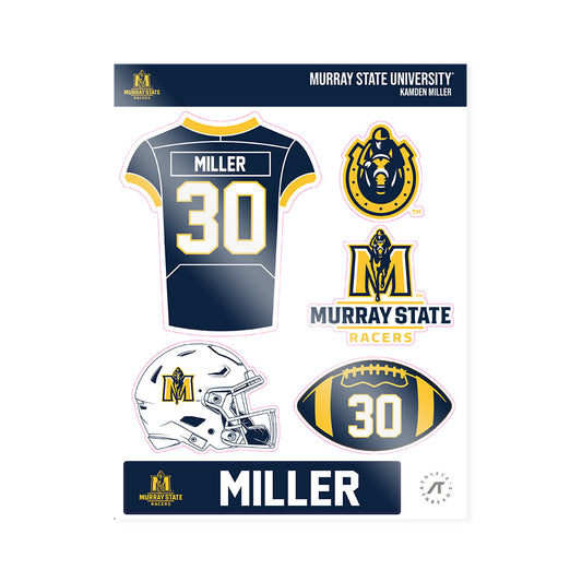 Murray State - NCAA Football : Kamden Miller - Sticker Sheet-0