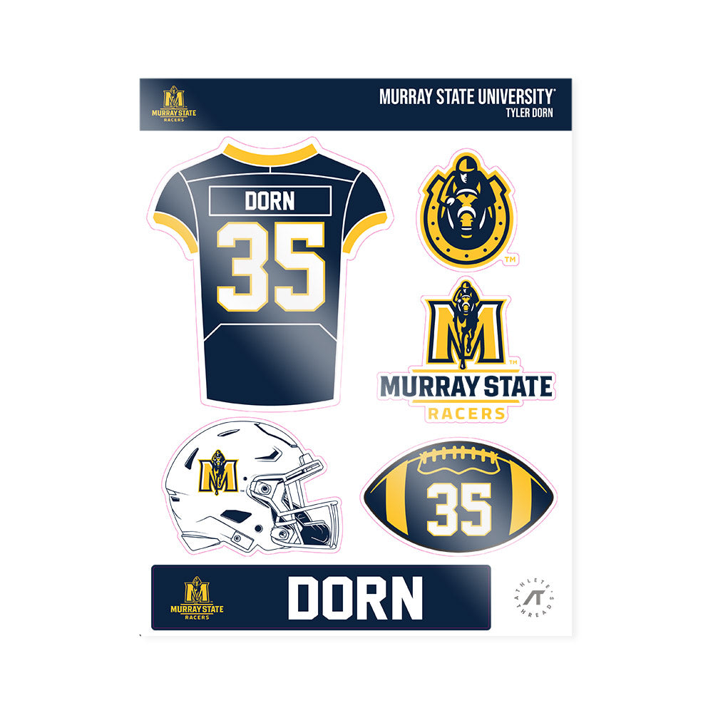 Murray State - NCAA Football : Tyler Dorn - Sticker Sheet-0