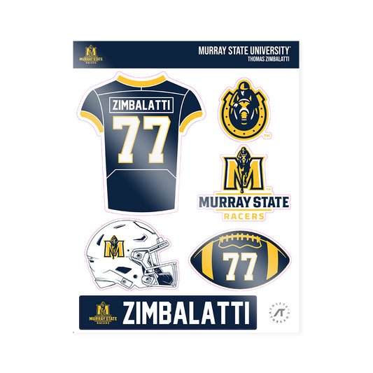 Murray State - NCAA Football : Thomas Zimbalatti - Sticker Sheet-0