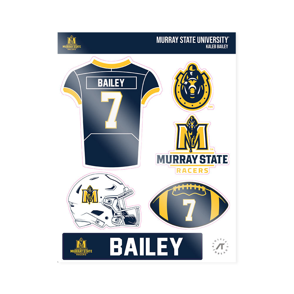 Murray State - NCAA Football : Kaleb Bailey - Sticker Sheet-0