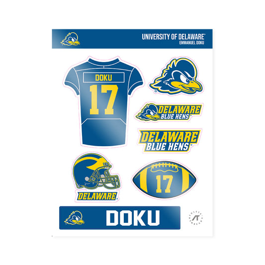 Delaware - NCAA Football : Emmanuel Doku - Sticker Sheet-0