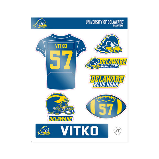 Delaware - NCAA Football : Noah Vitko - Sticker Sheet-0