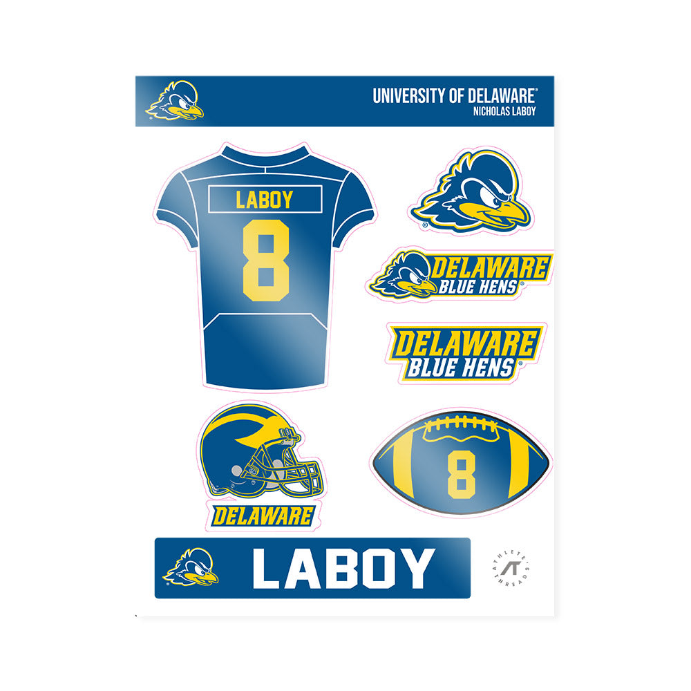 Delaware - NCAA Football : Nicholas Laboy - Sticker Sheet-0