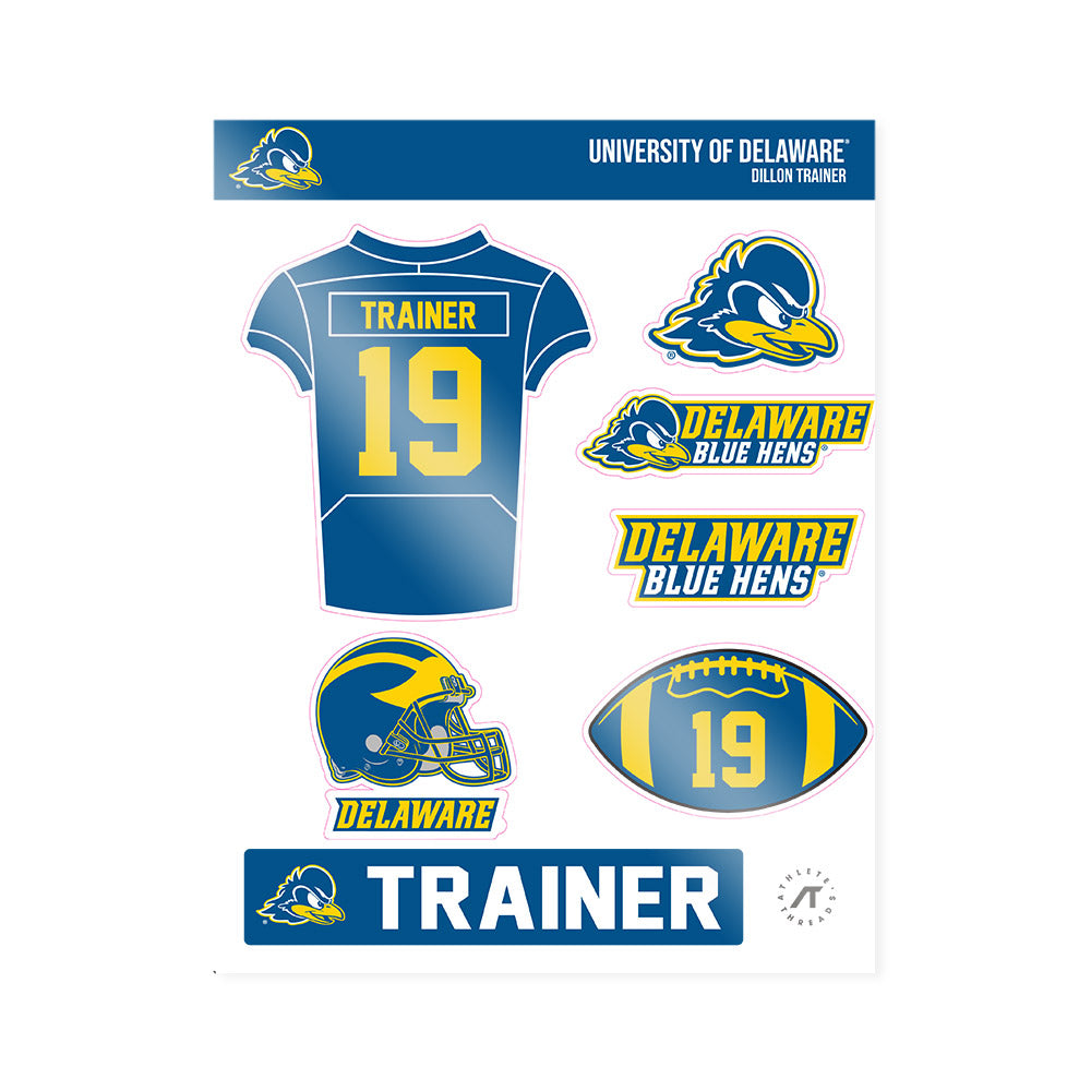 Delaware - NCAA Football : Dillon Trainer - Sticker Sheet-0