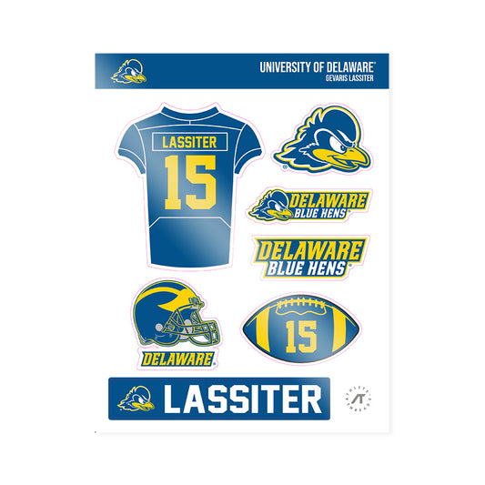 Delaware - NCAA Football : Gevaris Lassiter - Sticker Sheet-0