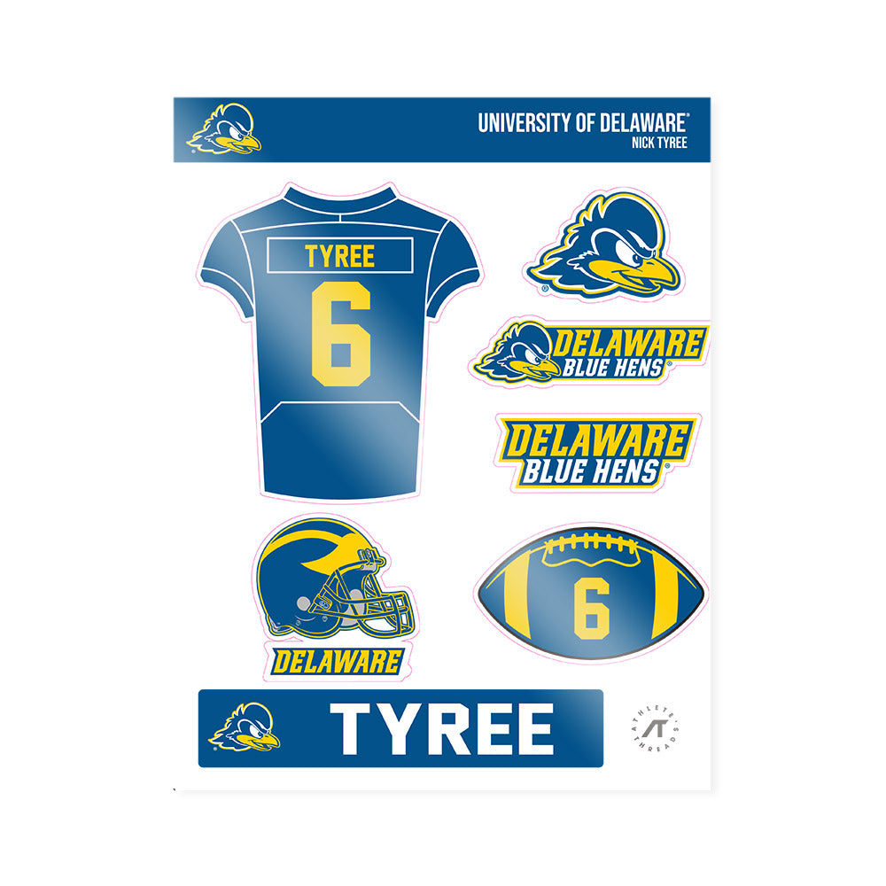 Delaware - NCAA Football : Nick Tyree - Sticker Sheet-0