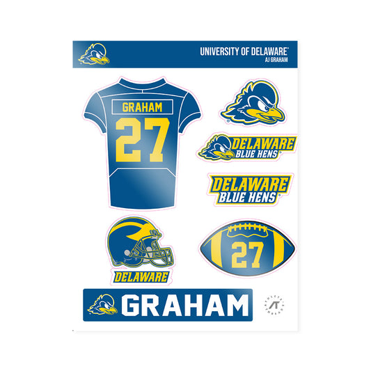 Delaware - NCAA Football : AJ Graham - Sticker Sheet-0