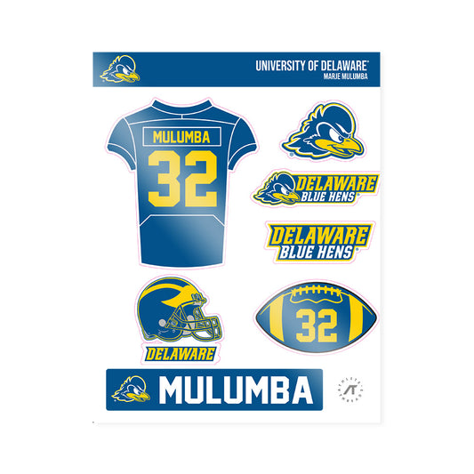Delaware - NCAA Football : Marje Mulumba - Sticker Sheet-0