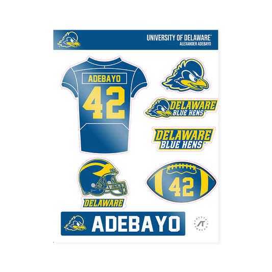 Delaware - NCAA Football : Alexander Adebayo - Sticker Sheet-0