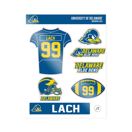 Delaware - NCAA Football : Brenden Lach - Sticker Sheet-0