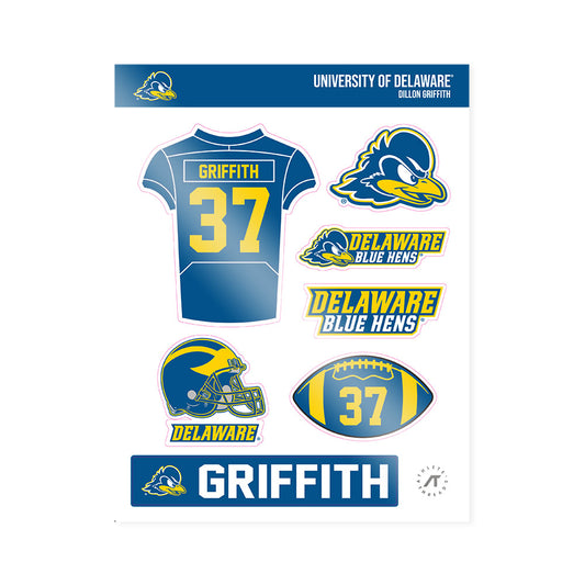 Delaware - NCAA Football : Dillon Griffith - Sticker Sheet-0