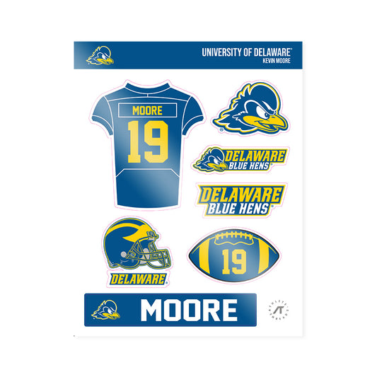 Delaware - NCAA Football : Kevin Moore - Sticker Sheet-0