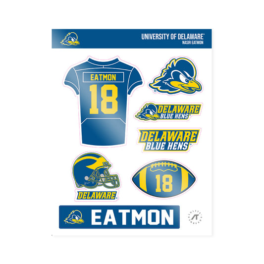Delaware - NCAA Football : Nasir Eatmon - Sticker Sheet-0