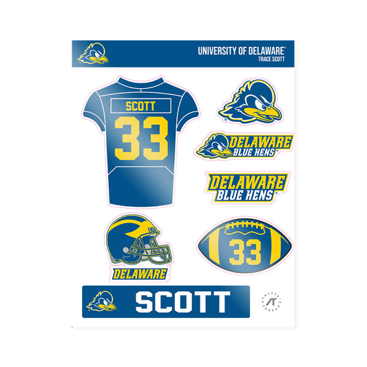 Delaware - NCAA Football : Trace Scott - Sticker Sheet-0