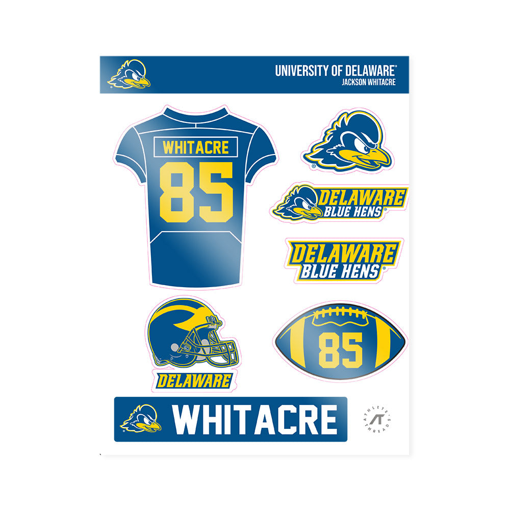 Delaware - NCAA Football : Jackson Whitacre - Sticker Sheet-0