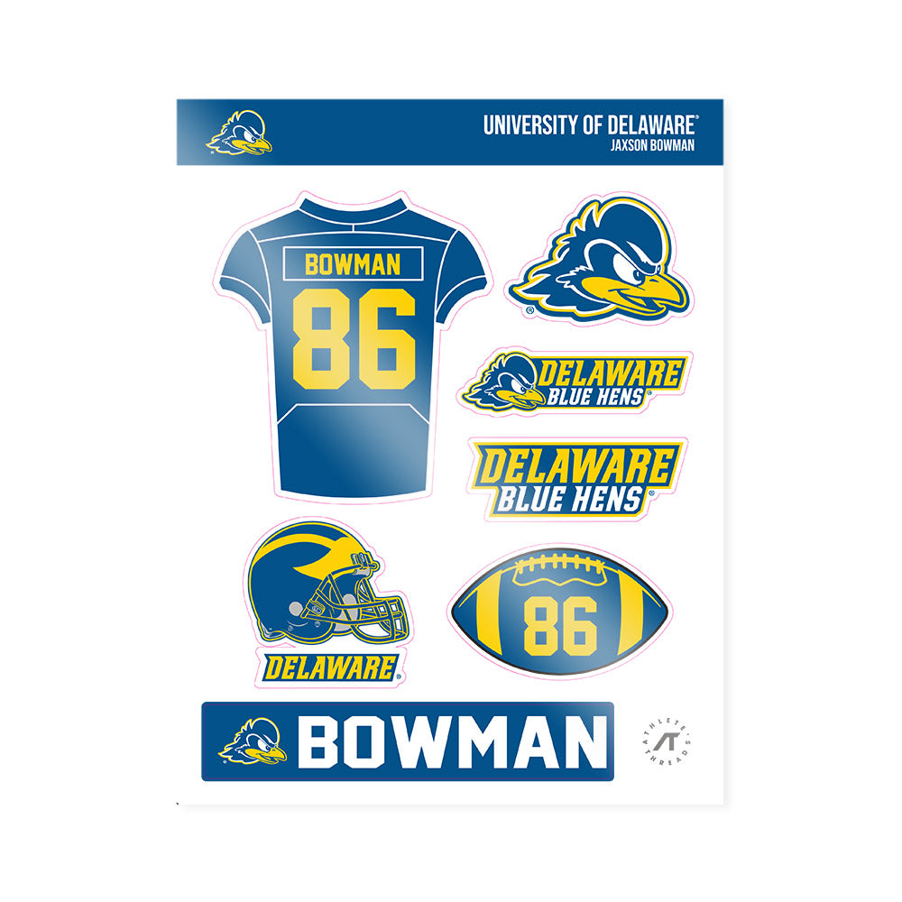 Delaware - NCAA Football : Jaxson Bowman - Sticker Sheet-0