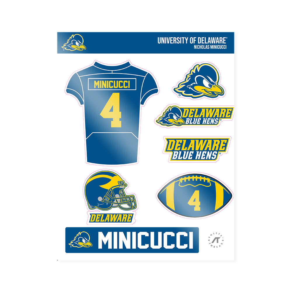 Delaware - NCAA Football : Nicholas Minicucci - Sticker Sheet-0