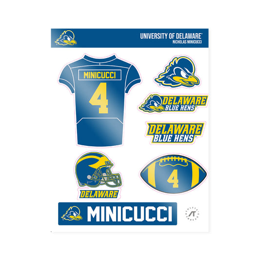 Delaware - NCAA Football : Nicholas Minicucci - Sticker Sheet-0