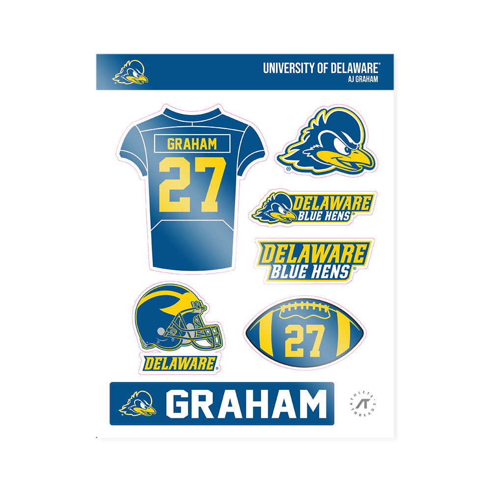 Delaware - NCAA Football : AJ Graham - Sticker Sheet-0