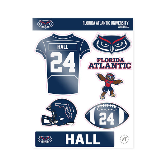 FAU - NCAA Football : Loren Hall - Sticker Sheet-0
