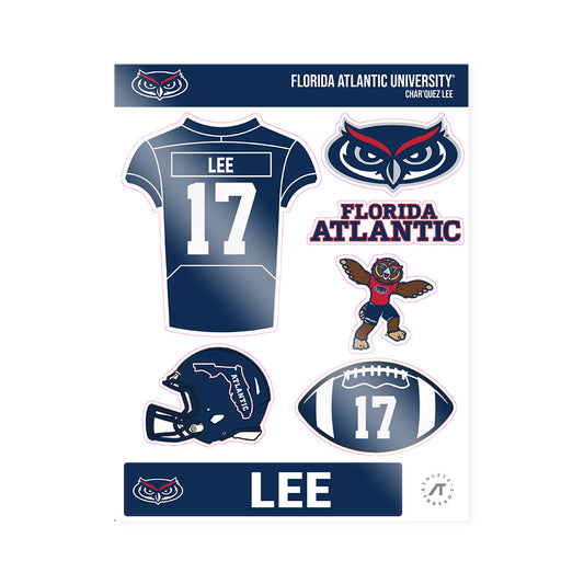 FAU - NCAA Football : Char'Quez Lee - Sticker Sheet-0