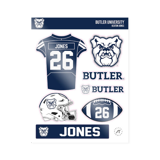 Butler - NCAA Football : Keaton Jones - Sticker Sheet-0