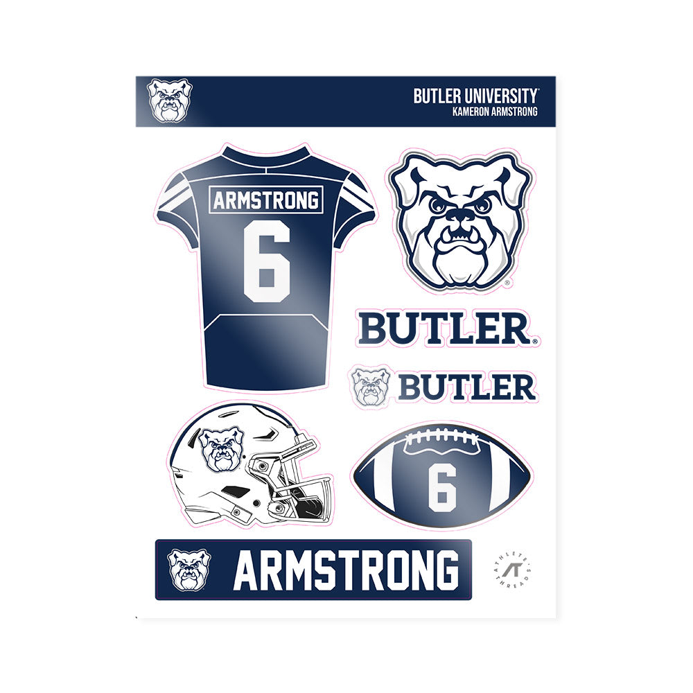 Butler - NCAA Football : Kameron Armstrong - Sticker Sheet-0