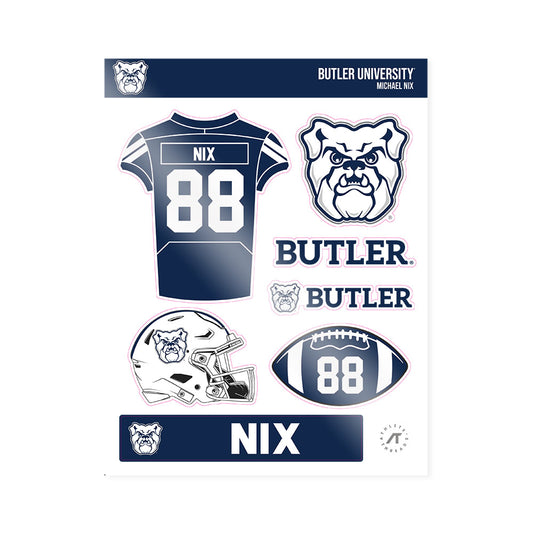 Butler - NCAA Football : Michael Nix - Sticker Sheet-0