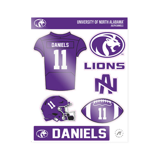 North Alabama - NCAA Football : Jalyn Daniels - Sticker Sheet-0