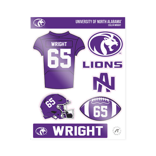 North Alabama - NCAA Football : Collin Wright - Sticker Sheet-0