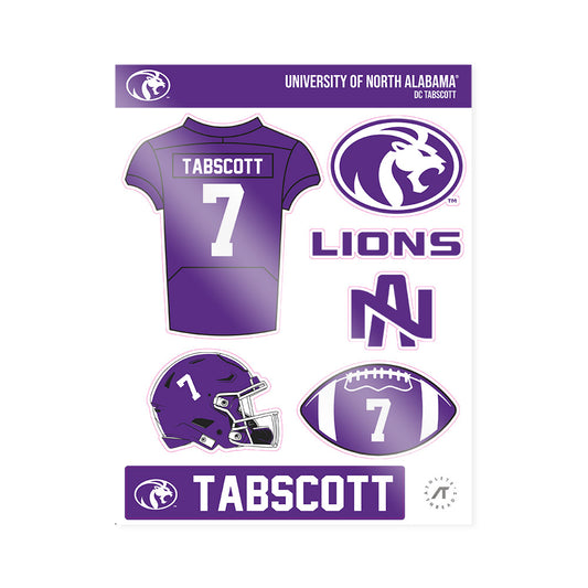 North Alabama - NCAA Football : DC Tabscott - Sticker Sheet-0