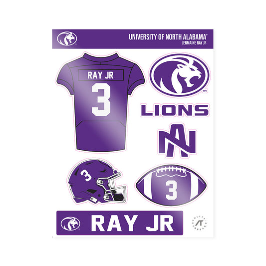 North Alabama - NCAA Football : Jermaine Ray jr - Sticker Sheet-0