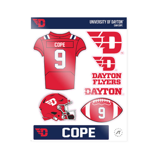 Dayton - NCAA Football : Cam Cope - Sticker Sheet-0