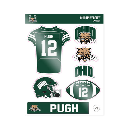 Ohio - NCAA Football : Eian Pugh - Sticker Sheet-0