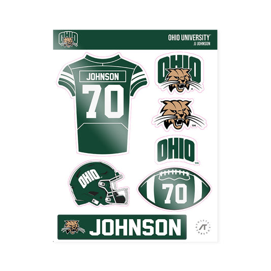 Ohio - NCAA Football : JJ Johnson - Sticker Sheet-0
