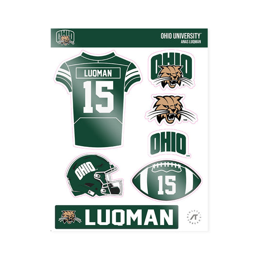 Ohio - NCAA Football : Anas Luqman - Sticker Sheet-0
