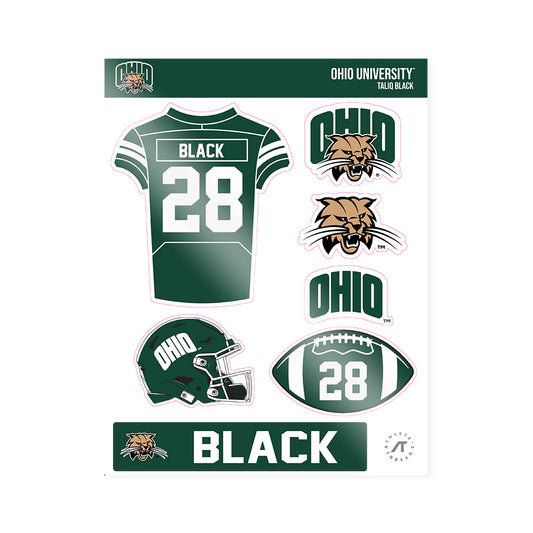 Ohio - NCAA Football : Taliq Black - Sticker Sheet-0
