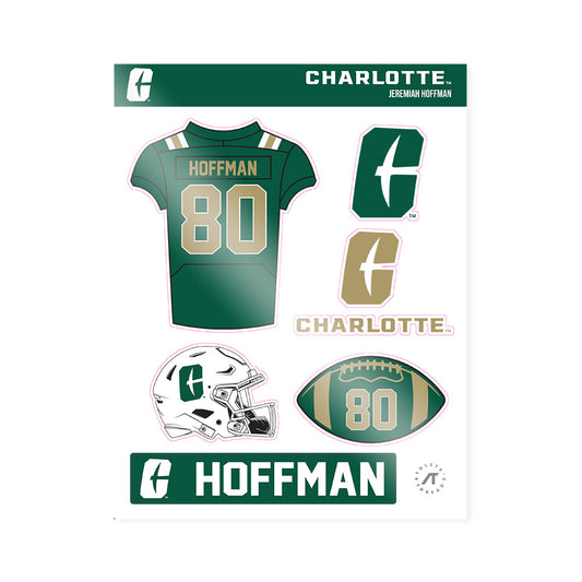 UNC Charlotte - NCAA Football : Jeremiah Hoffman - Sticker Sheet-0