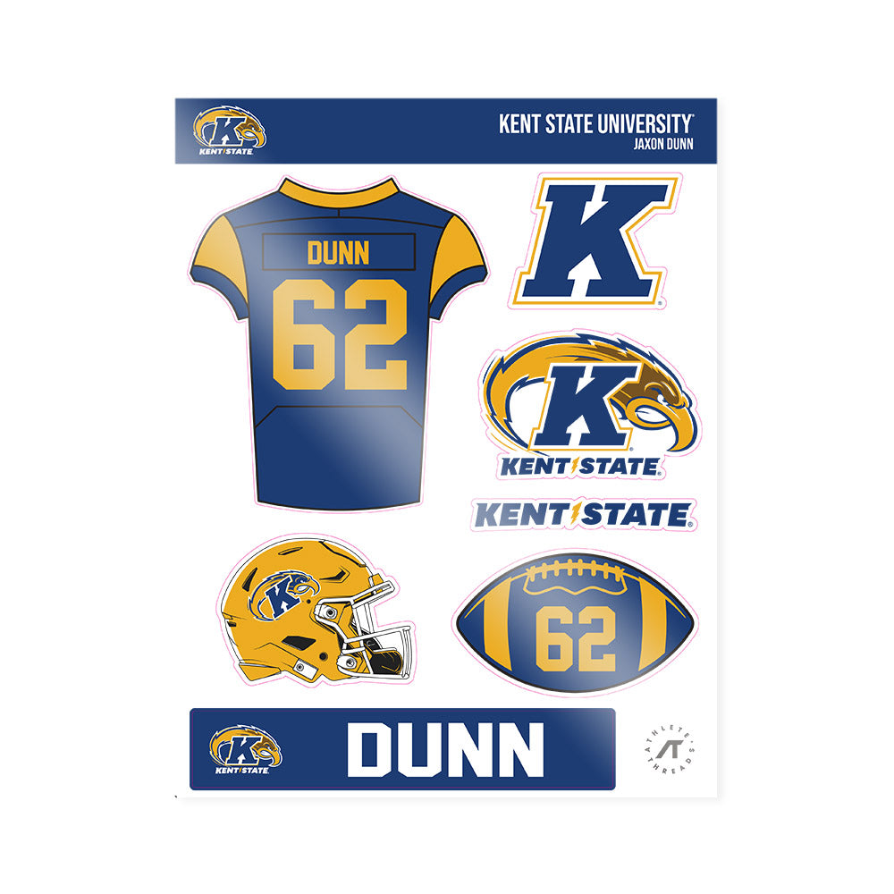 Kent State - NCAA Football : Jaxon Dunn - Sticker Sheet-0