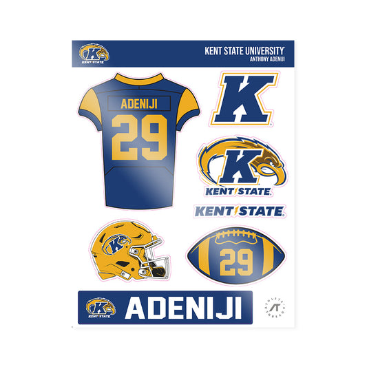 Kent State - NCAA Football : Anthony Adeniji - Sticker Sheet-0