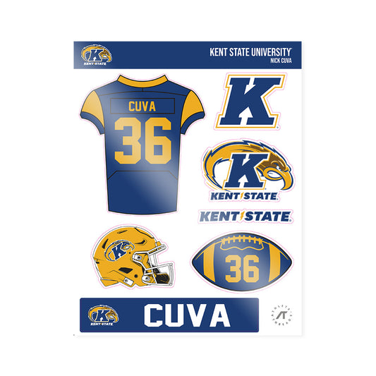 Kent State - NCAA Football : Nick Cuva - Sticker Sheet-0