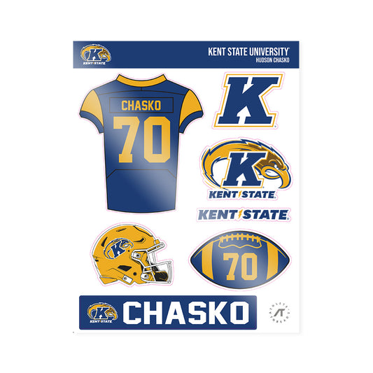Kent State - NCAA Football : Hudson Chasko - Sticker Sheet-0
