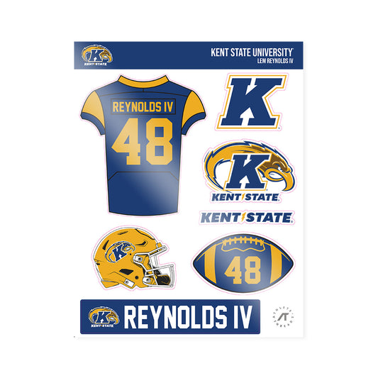 Kent State - NCAA Football : Lem Reynolds IV - Sticker Sheet-0