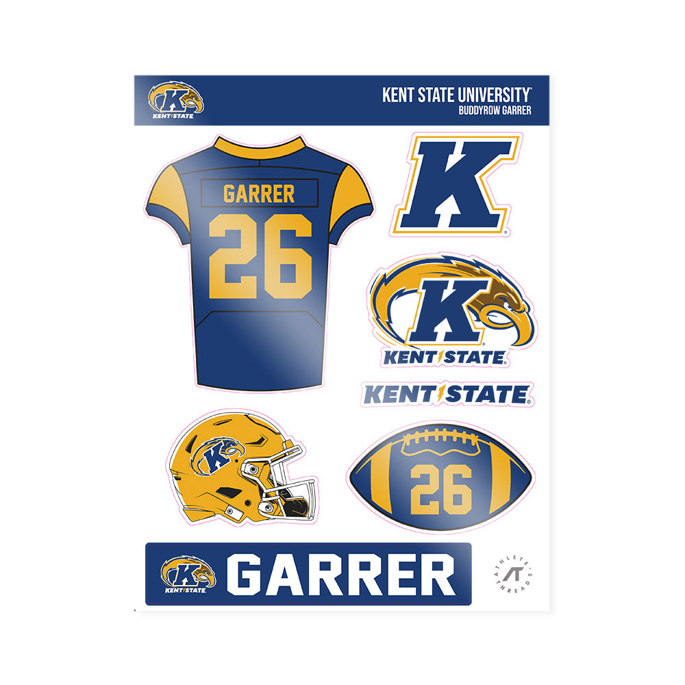 Kent State - NCAA Football : BuddyRow Garrer - Sticker Sheet-0