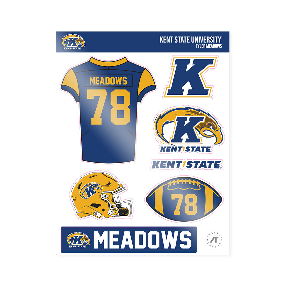 Kent State - NCAA Football : Tyler Meadows - Sticker Sheet-0