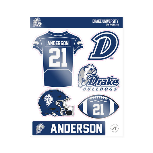 Drake - NCAA Football : Sam Anderson - Sticker Sheet-0