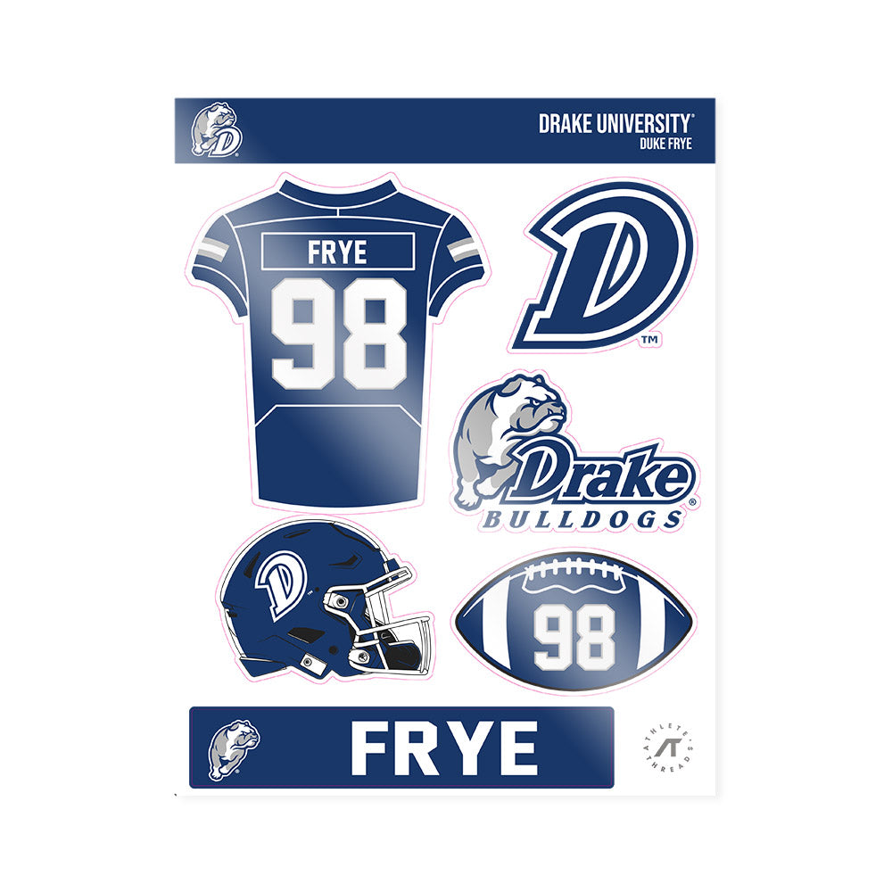 Drake - NCAA Football : Duke Frye - Sticker Sheet-0