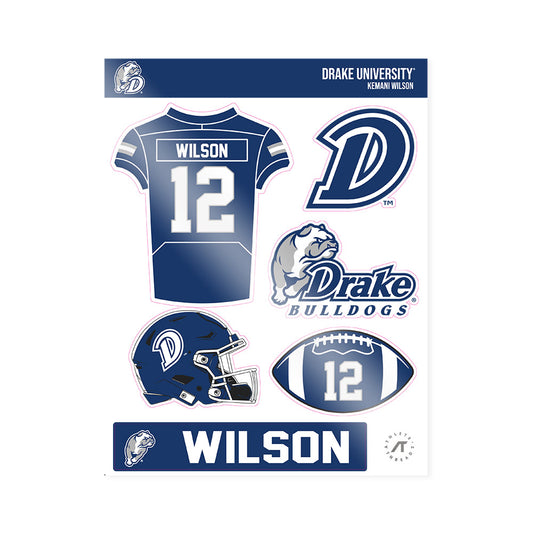 Drake - NCAA Football : Kemani Wilson - Sticker Sheet-0