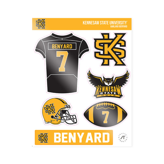 Kennesaw - NCAA Football : Garland Benyard - Sticker Sheet-0
